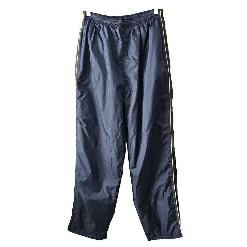 Vintage Holloway Wind Breaker Track Pants Mens Size L Navy Blue Zip Ankle 90’s